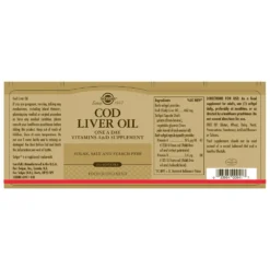 Solgar Cod Liver Oil 250 Units -Camp Life Shop solgar cod liver oil 250 units 1